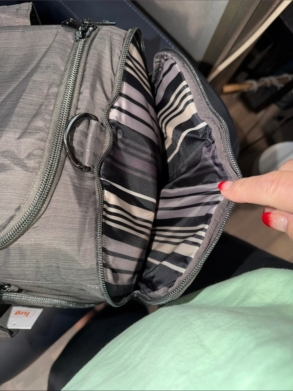 lug Trolley Duffel Bag - Gunmetal Grey - NWT